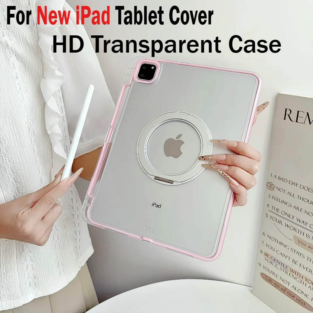 2026 New HD Transparent Case for IPad A16 11 12 Th Pro M5 12.9 Mini Air 8 7 6 5 4 9 10.2 