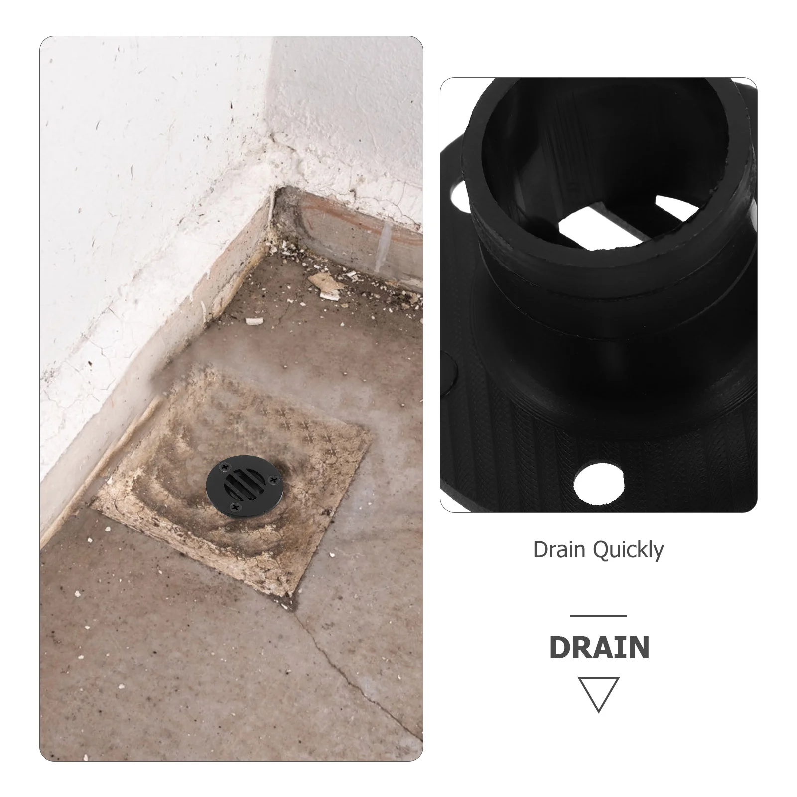 

Nylon Drain Cover for Yachts RVs Boats Efficient Drainage Hardware Sturdy Material Deck Floor Replacement