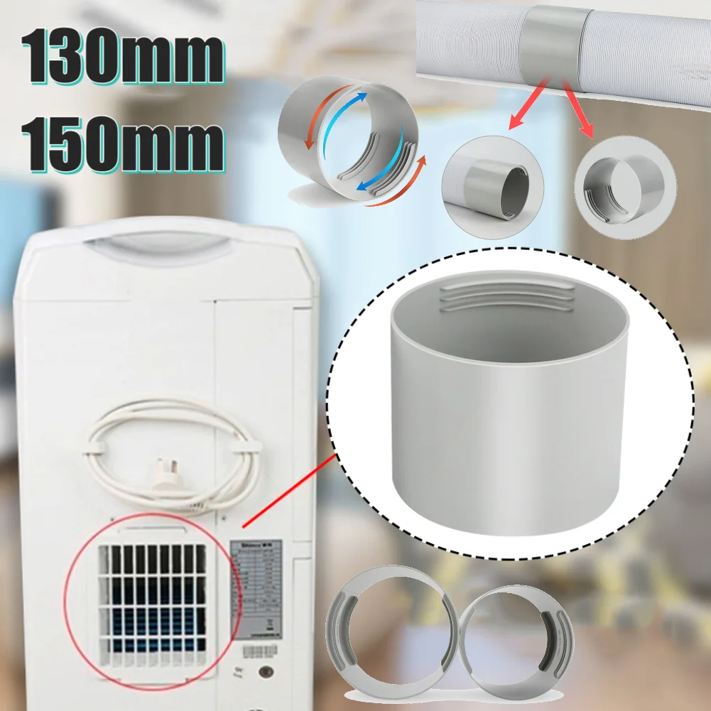 Tubo de manguera de escape de aire acondicionado telescópico de 130/150mm, tubo de aire acondicionado Universal, piezas de conector de tubo de extensión de conducto