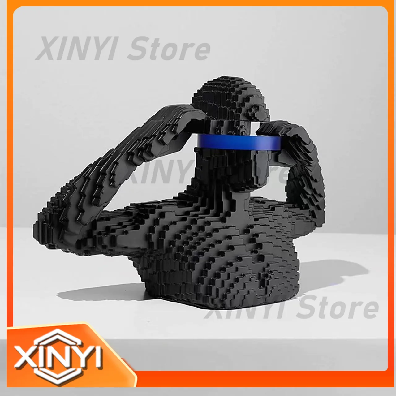 Mosaic Abstract Portrait Sculpture for Home Decor Living Room Entrance Bookshelf Bogu Rack Sample Room Decoration