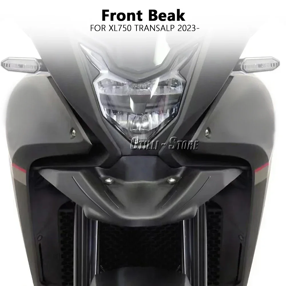 For HONDA XL750 TRANSALP 2023 2024 Motorcycle Front Beak Fender Extender Nose Fairing Cowl Extension Wheel Cover XL 750 Transalp