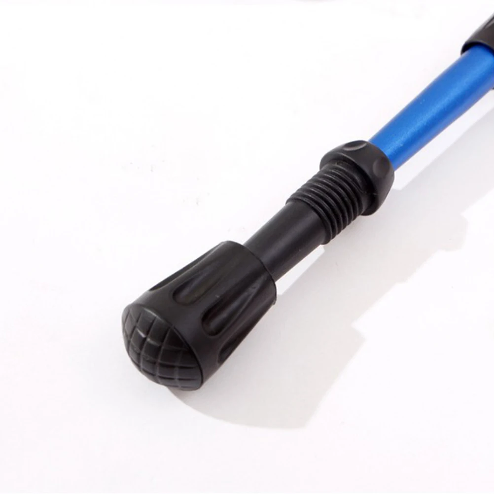 

6pcs High Quality Trekking Pole Cover Anti Skid Wear Resisting Walking Tips Set Crutch Black Travel Hiking Gear