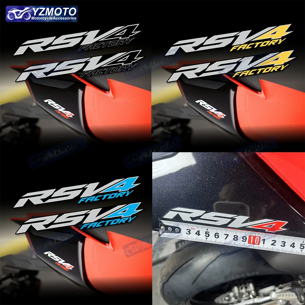 

For Aprilia RSV4 2021 2022 2023 2024 Motorcycle Rear Fairing Decal Reflective Stickers Rear Tail Rear Seat Colorful Sticker
