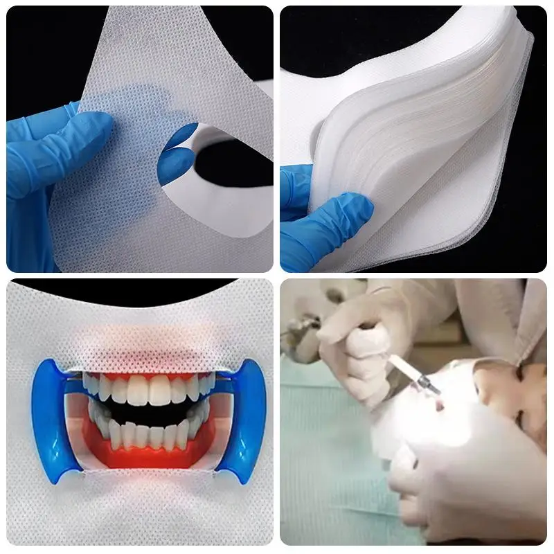 

Disposable Dental Oral Cavity Cotton Cloth Towel Teeth Whitening Face Gauze Mouth Mask Mouth Protection Dental Cloth Saliva Pad