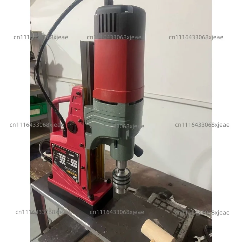 Furadeira de Bancada Industrial Magnética Pequena, Furadeira Elétrica Magnética para Ferro, Broca Potente