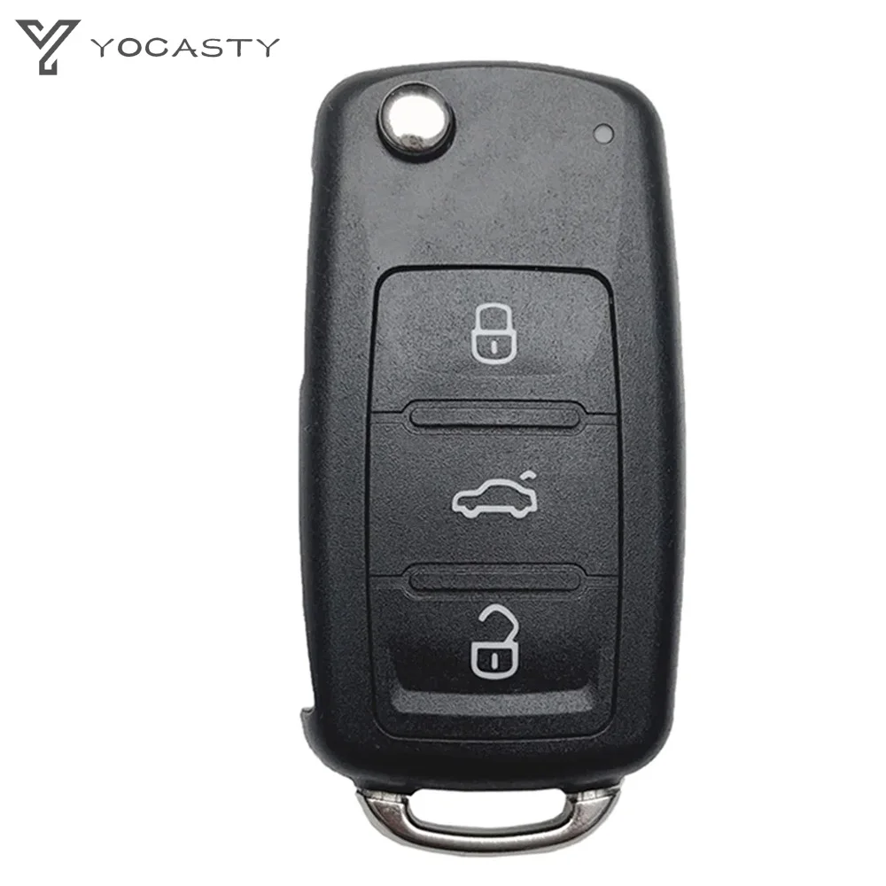YOCASTY 5K0837202AD For VOLKSWAGEN VW Passat Polo Golf 4 5 6 Skoda 2 3 Button HU66 Blade Flip Remote Car Key Shell Case Cover