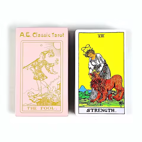 Tarot Cards Deck 78Pcs For Easy Beginners Future Divination Party Tabletop Board Game，Ideal For Divination, Meditation &amp; Gifts