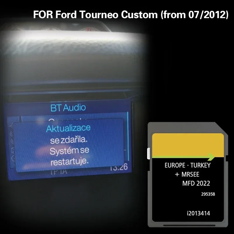 MFD 2022 Germany Europe Navigation for Ford Tourneo Custom (from 07/2012) Sat NAV Memory Card