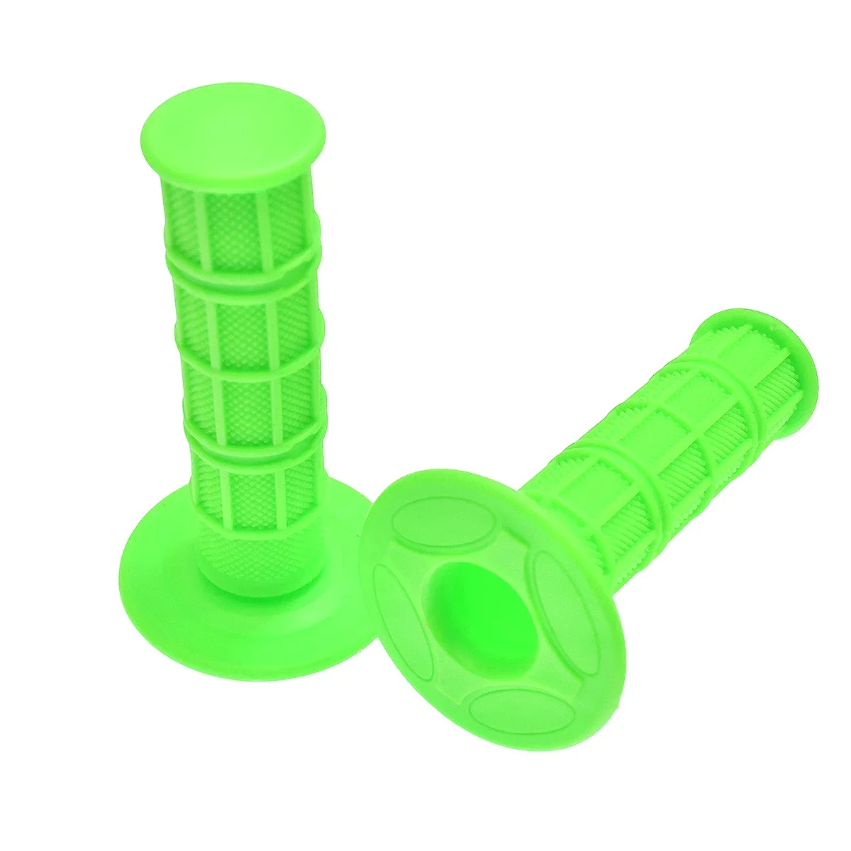 Rubber single-color soft handlebar grip for off-road motorcycle modification, anti-sweat and anti-slip, universal accessory.