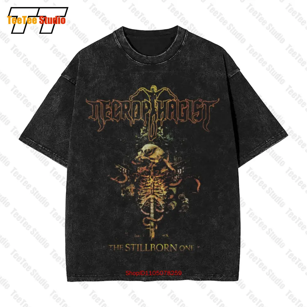Necrophagist The Stillborn One Vintage camiseta extragrande Q05R