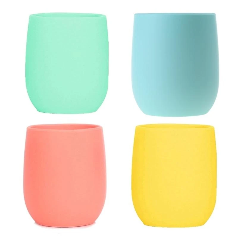 

J15U Baby Water Bottle Candy Color Baby Anti Scalding Baby Learn to Drink Cup