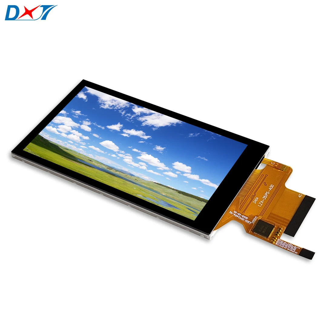 Módulo de exibição táctil LCD com toque capacitivo, resolução TP de 480x800 MIPI e interface RGB, ST7701S TFT, LZX-35IPS-A00, 3,5 polegadas