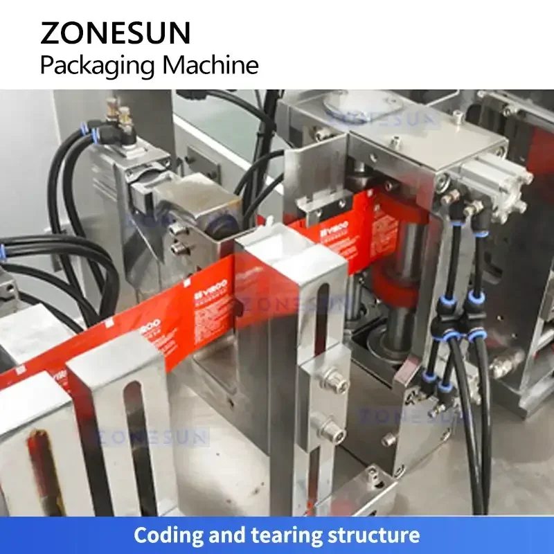 ZONESUN ZS-WZP4 Máquina envasadora automática de toallitas húmedas con sello de 4 lados Equipo de envasado de pañuelos de bolsita desechable