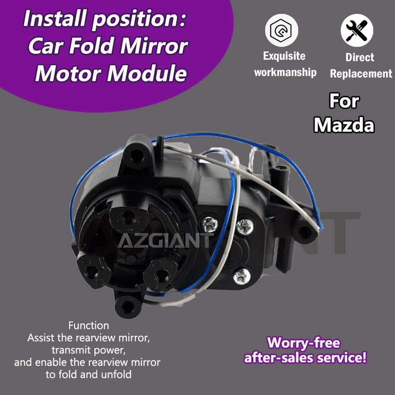 AZGIANT Car Exterior side folding Mirrors right left motor module For 2012-2014 Mazda CX-5/2006-2014 Mazda CX-7 MK1 accessoires