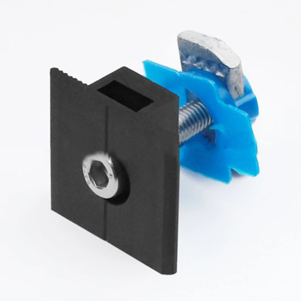 4pcs Aluminum Alloy Solar Panel Mounting Clips With Plastic Wing Nuts For PV Racking System Installation Accessories