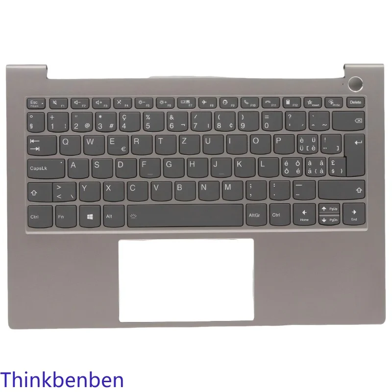 SWS Swiss Mineral Gray Keyboard Upper Case Palmrest Shell Cover For Lenovo ThinkBook 13s G3 ACN 5CB1C72425