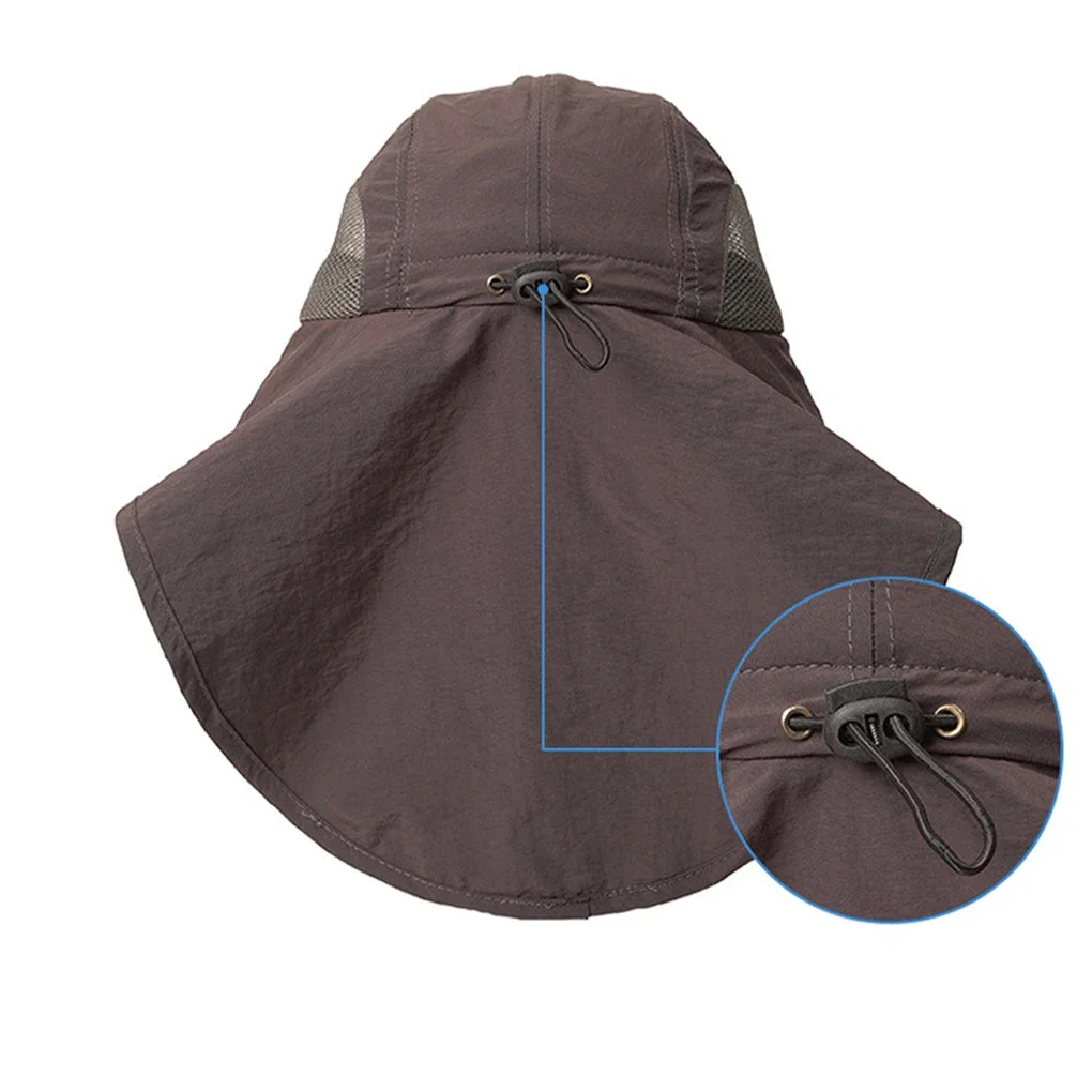 

Летняя уличная удобная шляпа с широкими полями для защиты от солнца на горячих летних дней Рыболовная шляпа с широкими полями Походная шляпа темно-серая