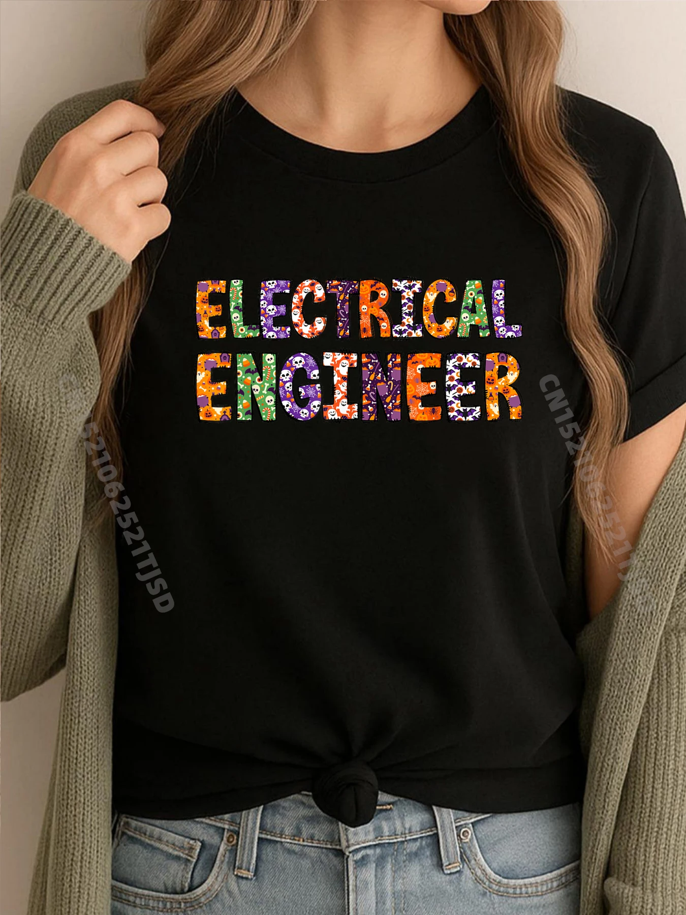 

Забавные костюмы электротехники на Хэллоуин, футболка большого размера, мужские рубашки