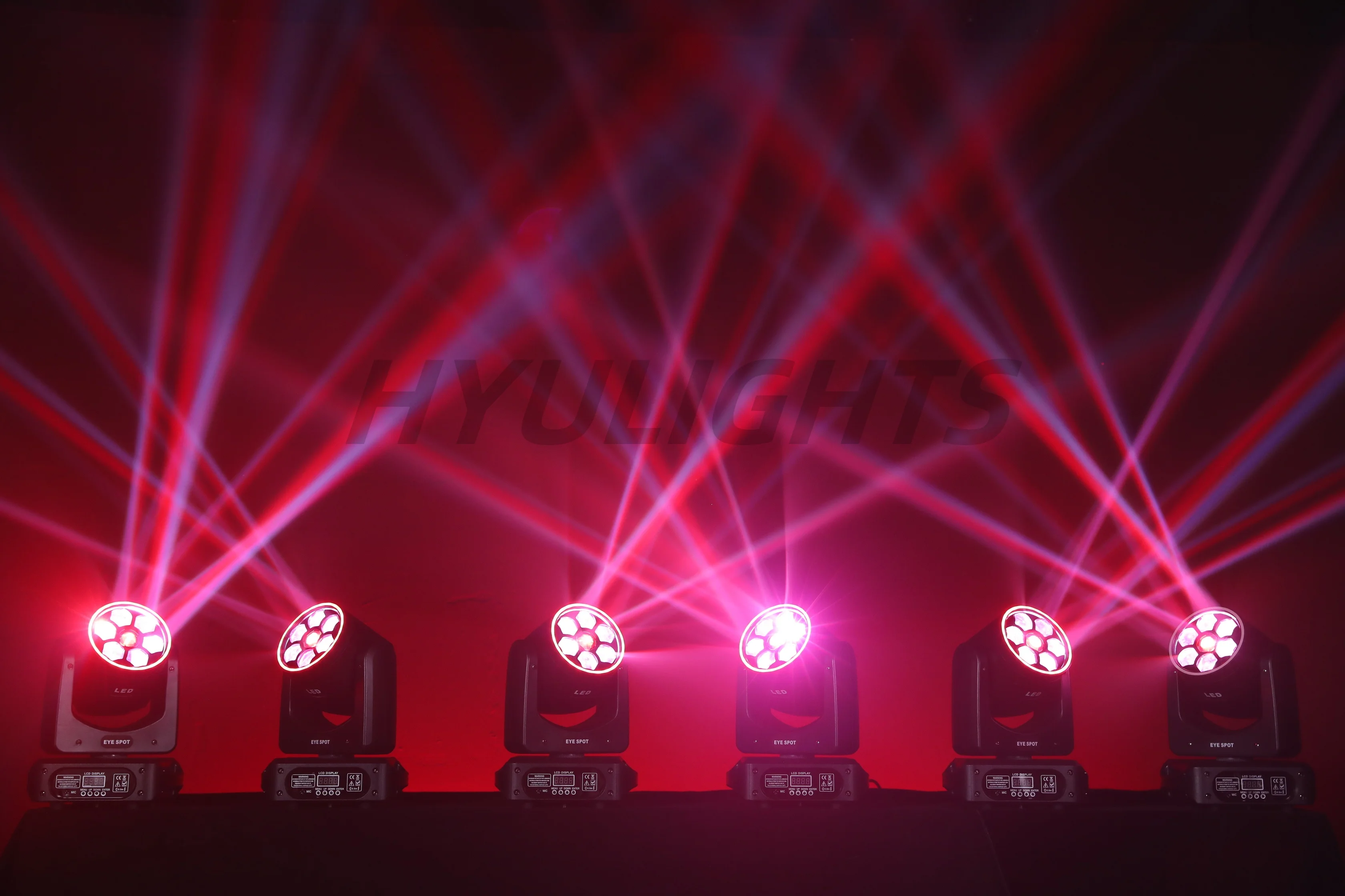 150W Bee Eye Gobo Moving Head Lights 6X12W RGBW Stage Lights DMX512 DJ Lights For Disco Party Club Bar Show