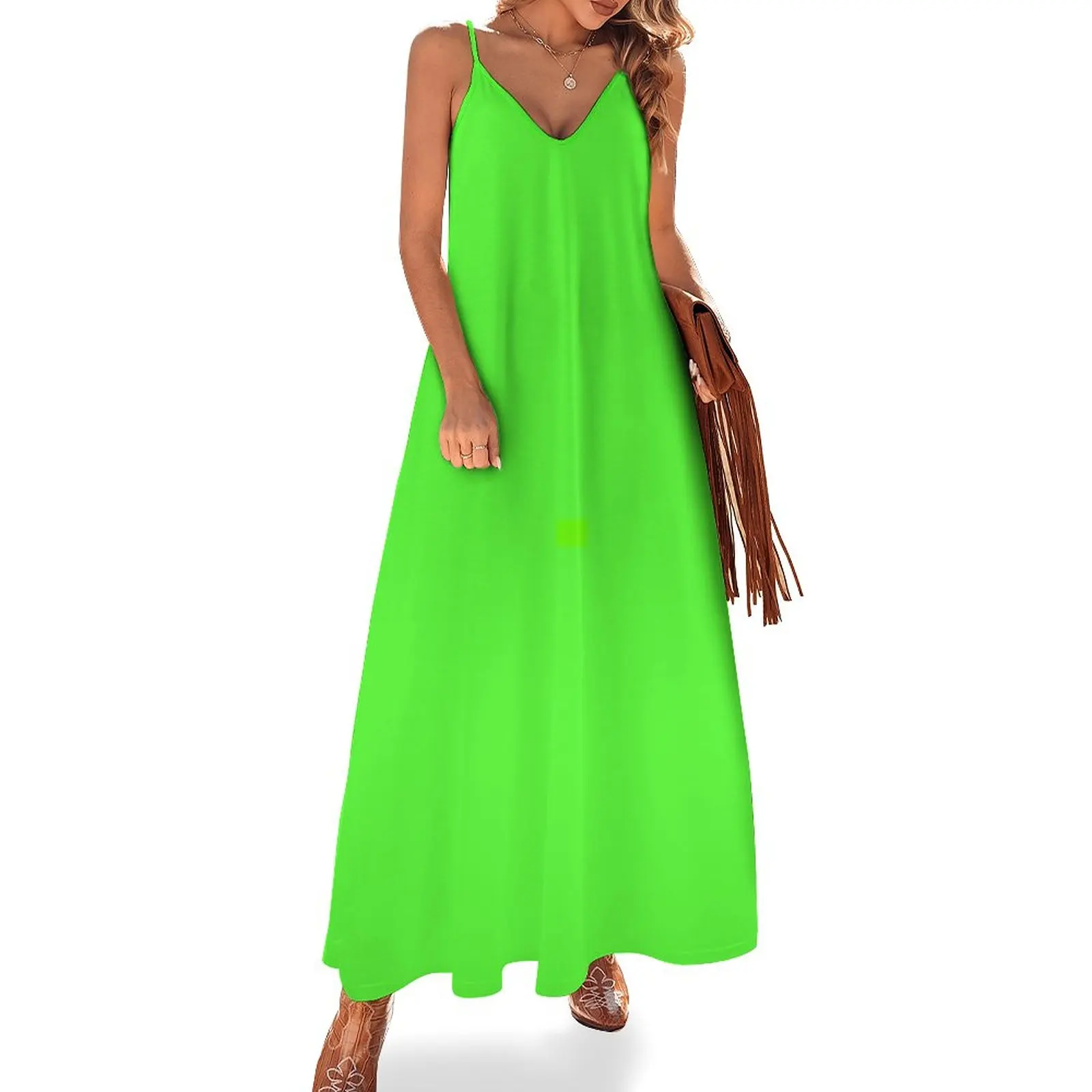 

Green Screen Sleeveless Dress Woman clothing Women's dress dress for women 2024