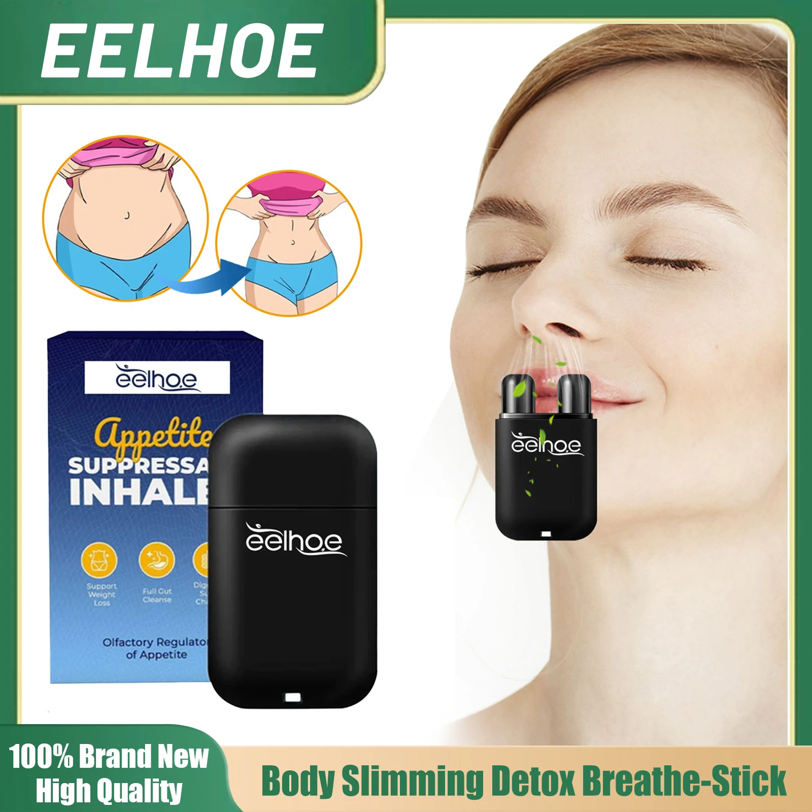 

Nasal Inhaler For S-limming Fast Lose W-eight Firming Fat Burn Leg Arm Herbal Refreshing Stick Body S-limming Detox Breath Stick