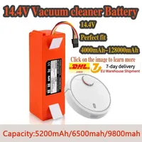 Replacement Battery for Xiaomi Roborock, Robotic Vacuum Cleaner, S55, S60, S65, S50, S51, S5 MAX, S6 Parts, 14.4V, 12800mAh