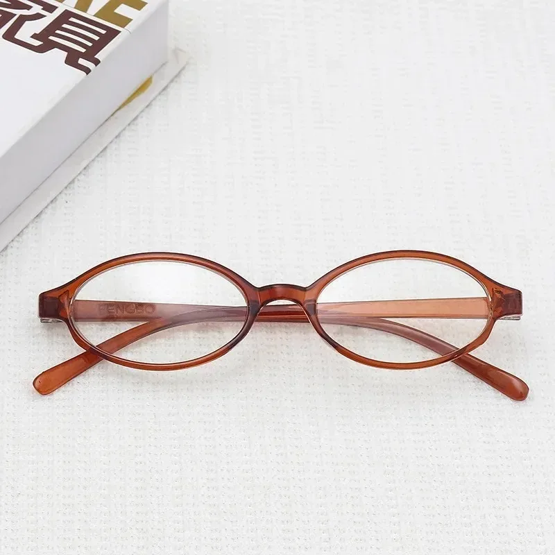 Retro Red Green Oval Small Frame Glasses  Anti Blue Light Glasses Ladies Myopia Glasses Finished Short Sight Eyeglasses Diopter