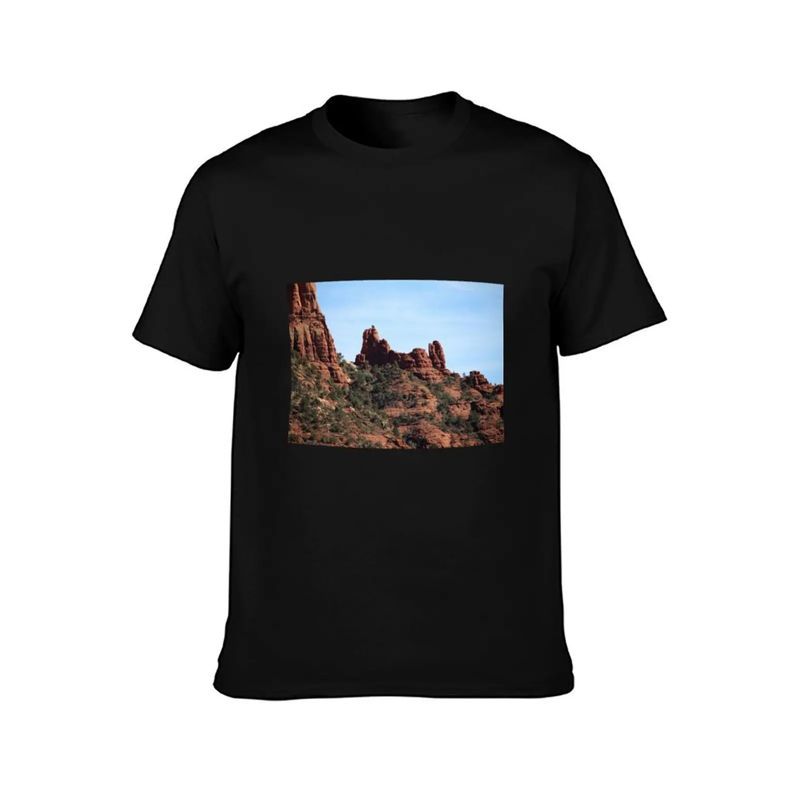 Snoopy Rock Sedona T-Shirt T-shirts man quick-drying mens big and tall t shirts