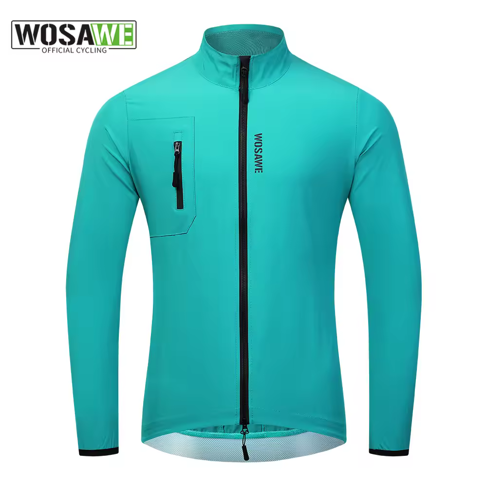 WOSAWE New Cycling Jacket Windproof Bike Windbreaker Men Bicycle Gilet Lightweight Outdoor MTB Sports Wind Jacket