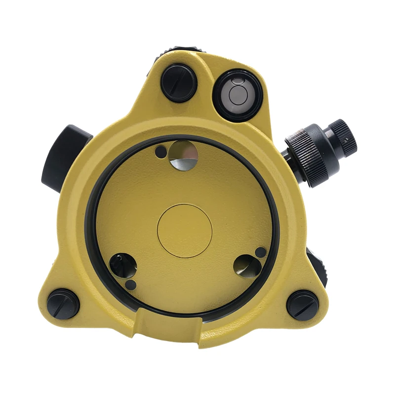 Yellow Three-Jaw Tribrach Adapter With Optical Plummet For Top-con Total Station Surveying Instruments GPS