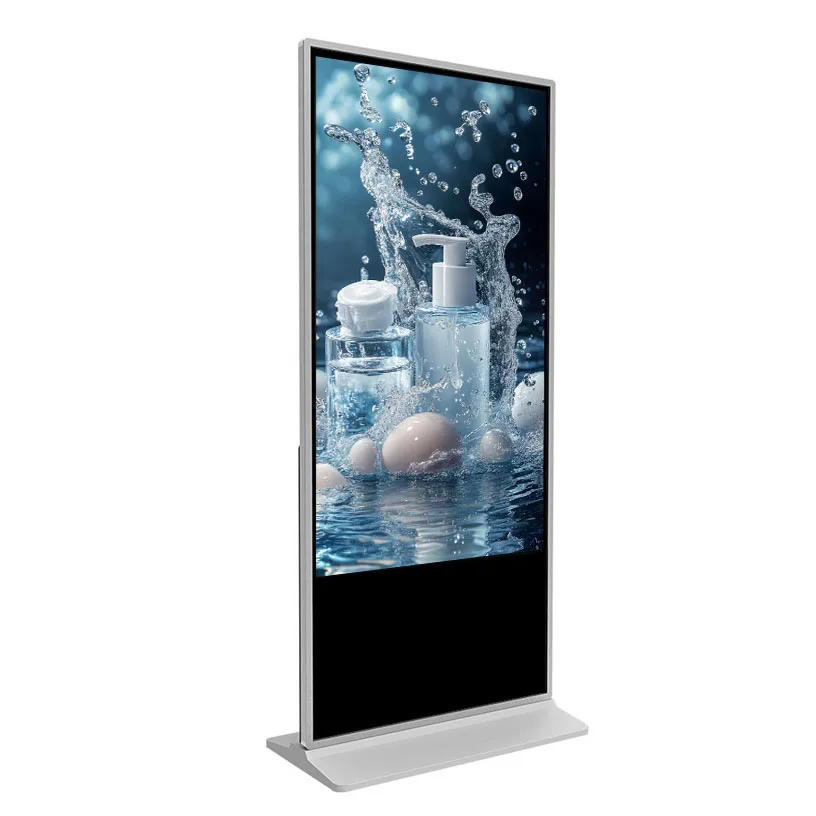 65 Inch Interactive Horizontal Kiosk With Touch Screen Floor Installation For Self-Service Digital Signage Use Media Elevators