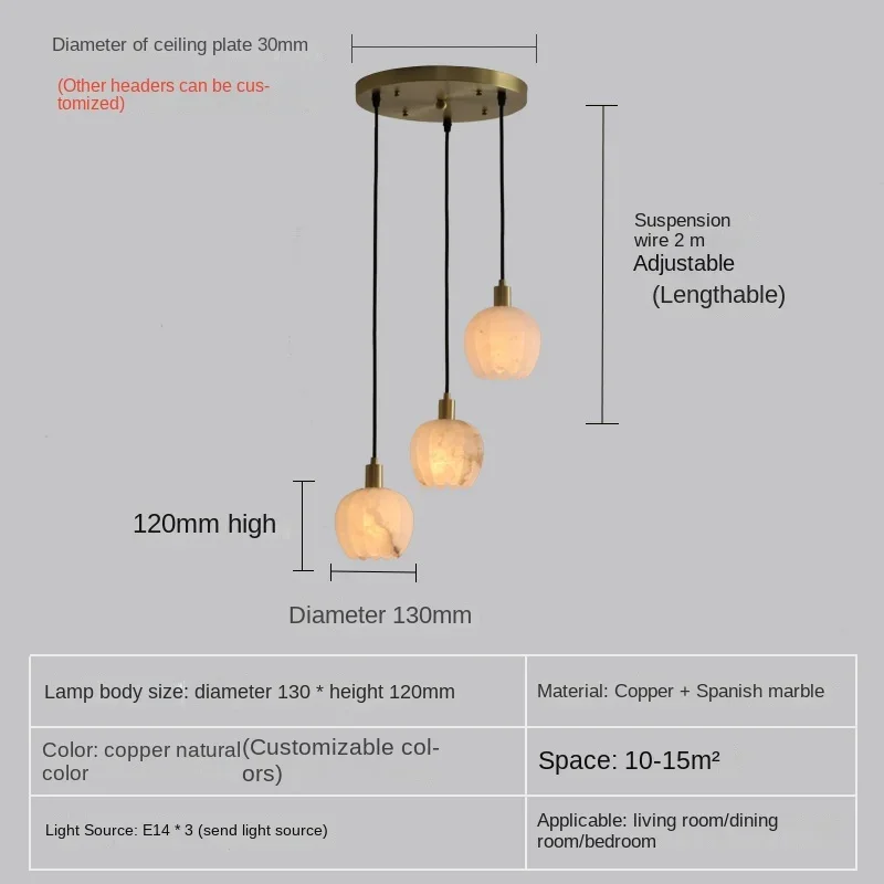 GHJUYIOL-Petite Lampe Suspendue Luxueuse et Minimaliste, Pétale de Bourgeon Floral, en Marbre, pour Restaurant, Chambre à Coucher, Bureau, Bar, Frêne