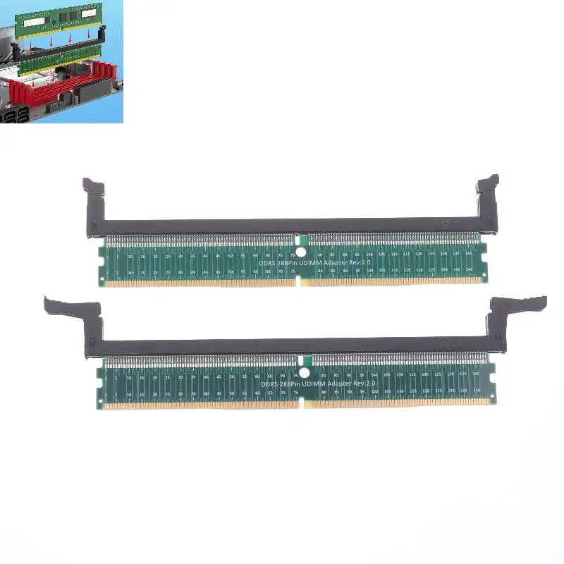 DDR5 Memory Module Memory Test Protection Card With Short/Long Latch For Desktop PC Motherboard RAM Expansion Testing Accessory▪