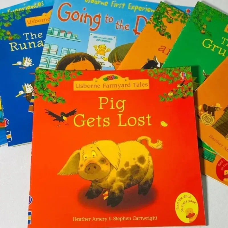 20Books/set 15X15Cm Kids Usborne Picture Books for Children Baby Famous Story English Child Book Educativo Infantil