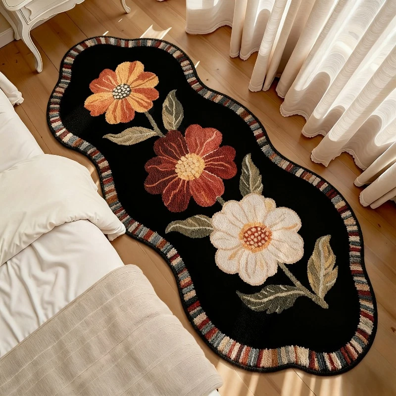 Cute Pug Dog Shaped Rug Lying Puppy Tufted Floor Mat Soft Non Slip Washable Area Carpet Entrance Bathroom Home Decor