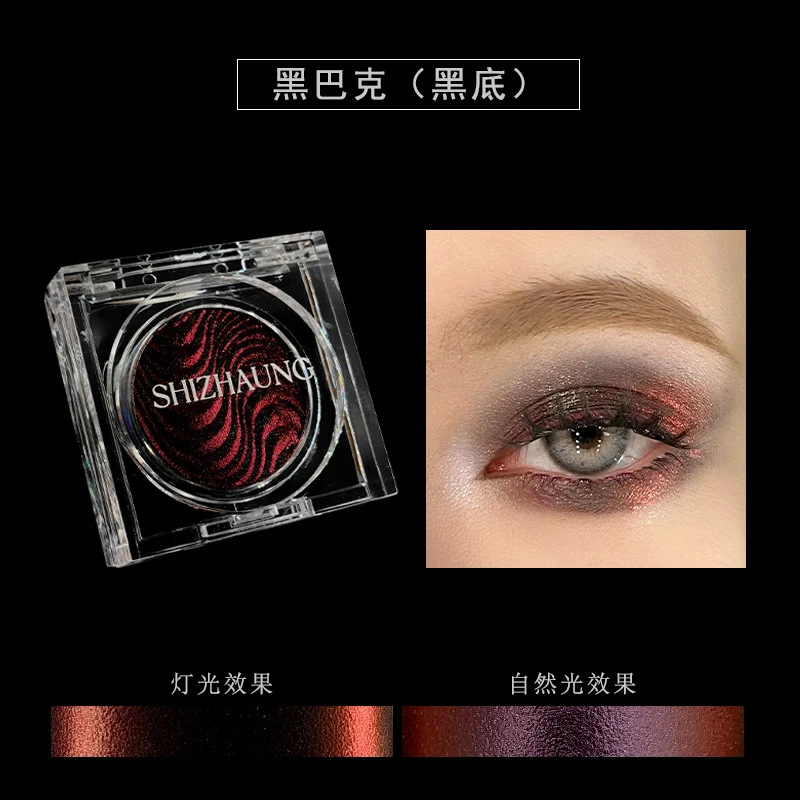 Chameleon Eyeshadow Powder Monochrome Matte Shimmer High Gloss Metallic Gothic High Pigmented Fine Flash Lasting Eye Makeup