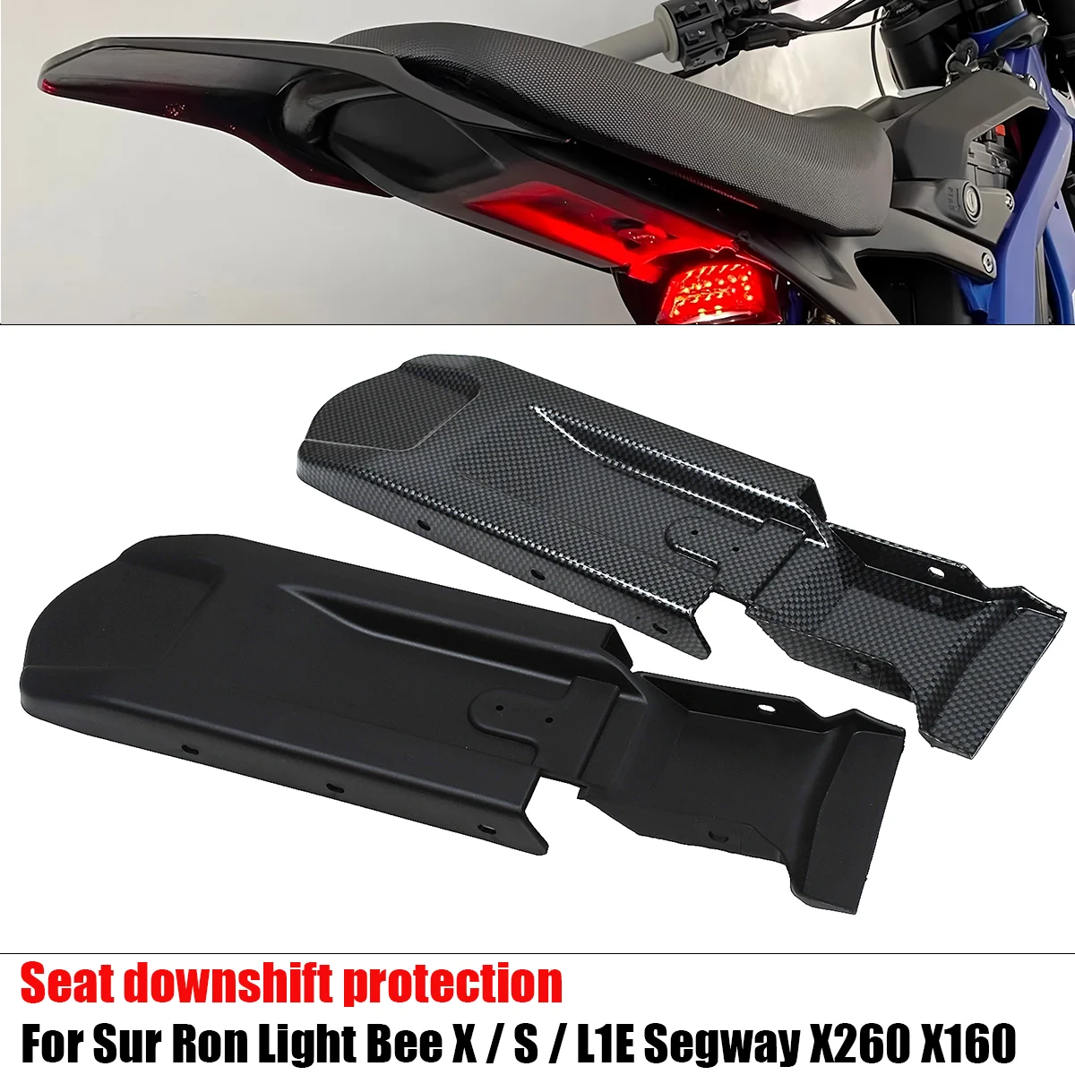 Electric Dirt Bike Rear Fender Inner Plate Under Seat Guard Plate For Sur Ron Surron Sur‑Ron Light Bee X S Off‑Road Ebike