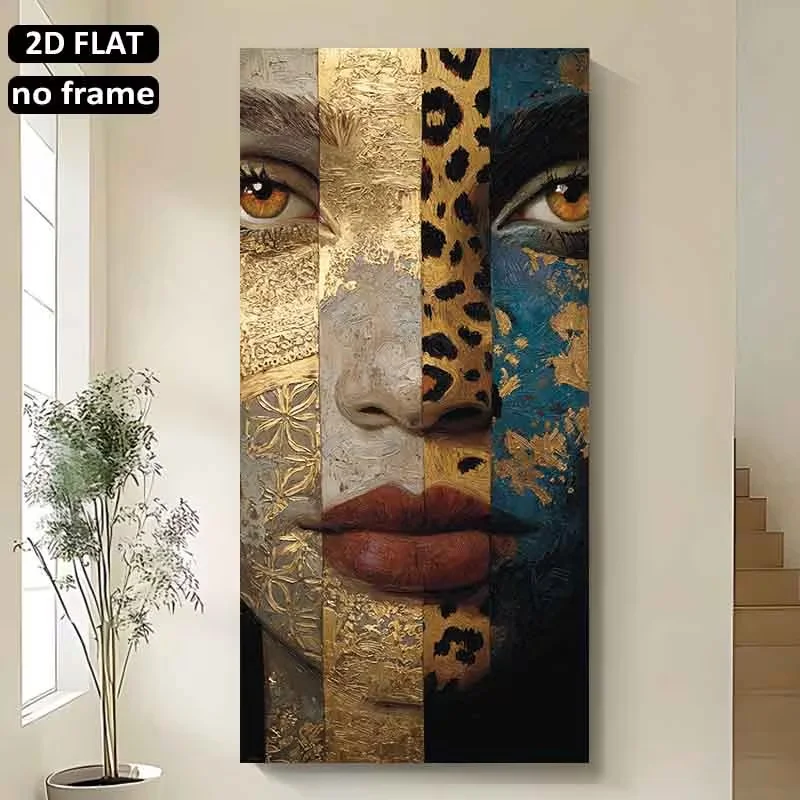 2D Flat, 2D Flat, 2D/FLAT Frameless 2D Flat Canvas, 2D Flat Canvas, 2D/Flat 1pc 27.56 X 55.12 Inches/70 X 140Cm Frameless Large