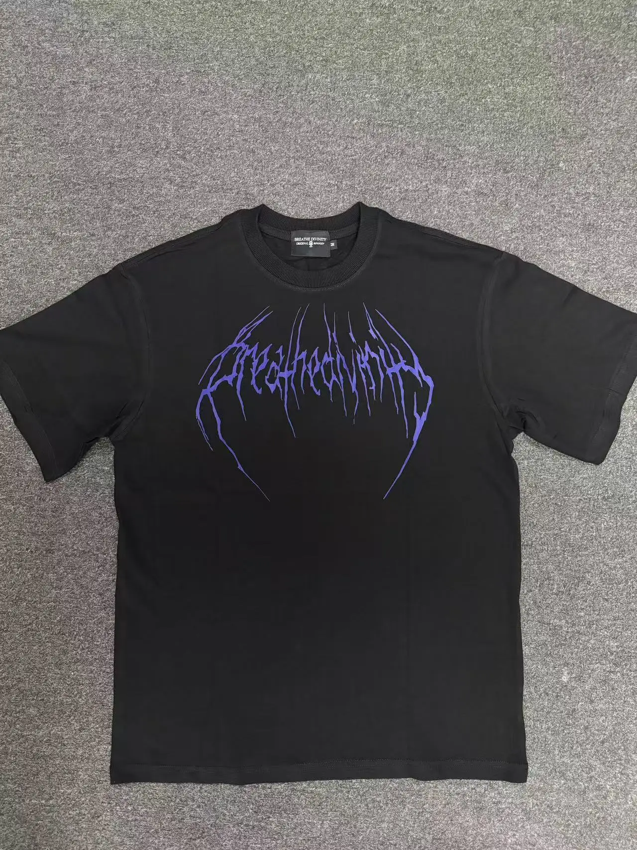 breathedivinityオーバーサイズTシャツ Breathedivinity American-style loose-fitting fitness cotton t