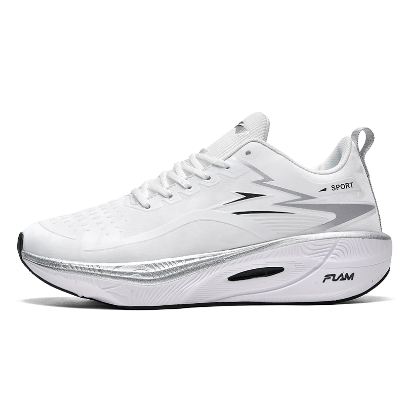 

Профессиональные беговые кроссовки с карбоновой пластиной для мужчин, зимние ультралегкие амортизирующие белые спортивные кроссовки для молодежи