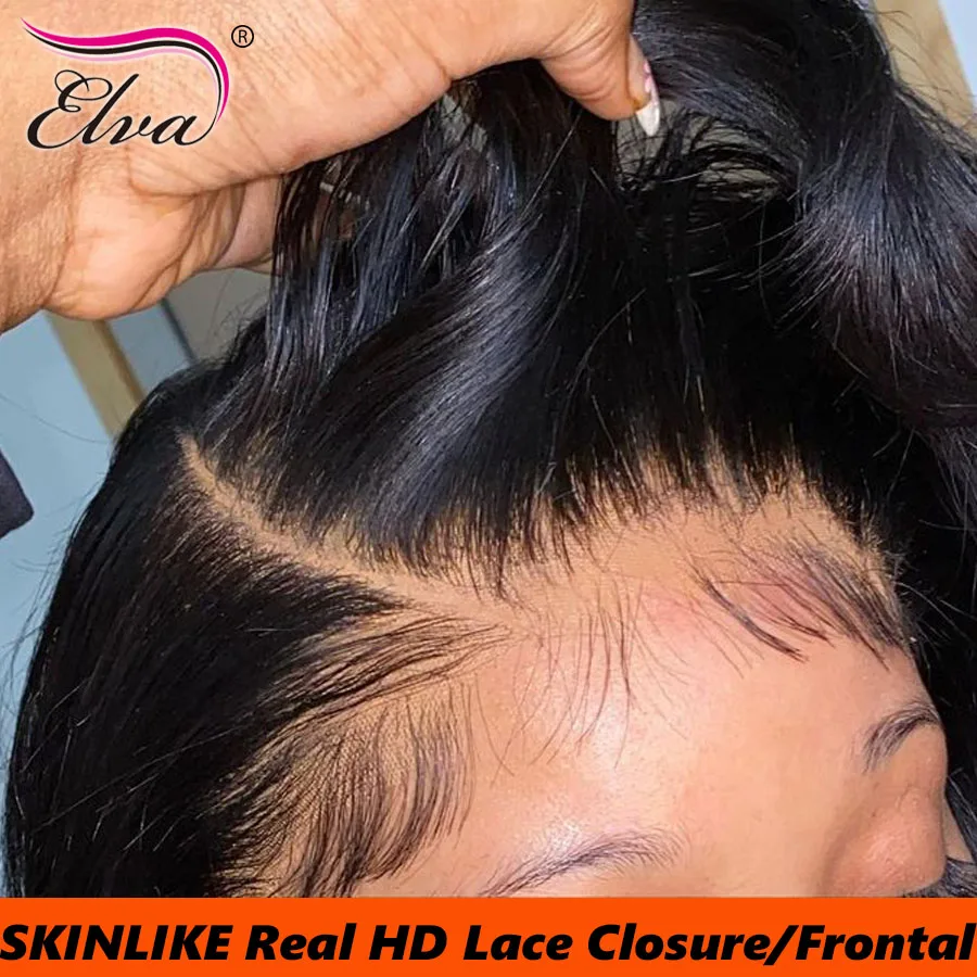 

Real HD Lace Closure Only Pre Plucked 100 Human Hair Deep Parting Skinlike Real HD 13X4 13X6 Frontal Closure 9X6/7X5 HD Lace
