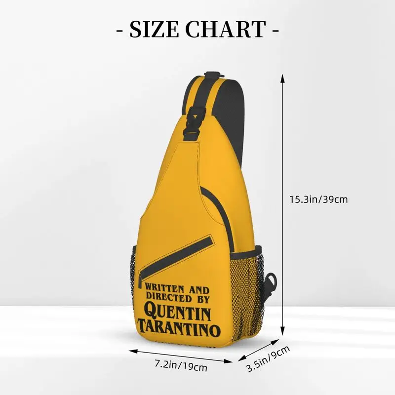 Mochila Vintage de película Quentin Tarantino para hombre, bolsa de Pulp Fiction, Kill Bill, hombro cruzado, pecho, viaje, senderismo, Daypack