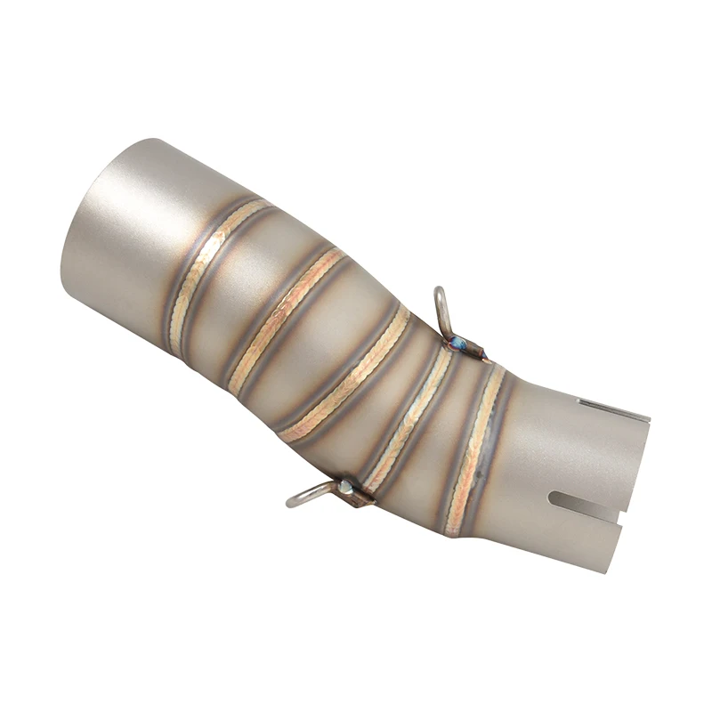 ل CFMOTO 450SR NK450 450NK 2022-2025 دراجة نارية العادم الهروب موتو الفولاذ المقاوم للصدأ الخمار الأوسط وصلة الأنابيب