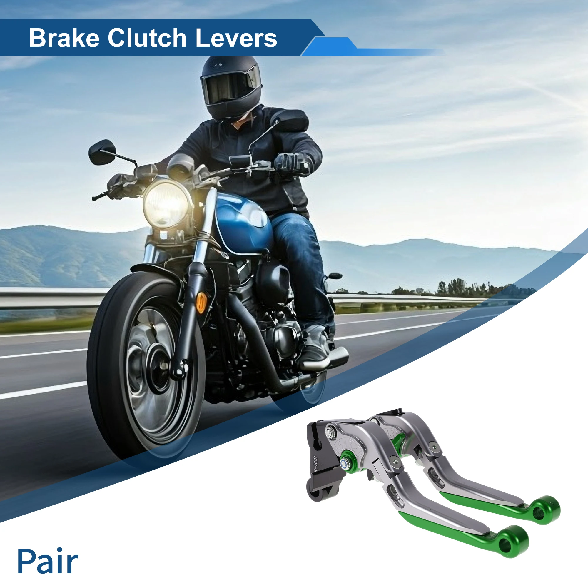 

Регулируемые короткие и длинные рычаги тормозной муфты Motoforti для Kawasaki ZZR600 Titanium Green