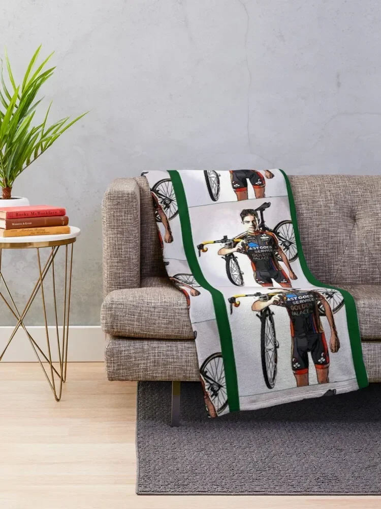 Wout van Aert Throw Blanket Luxury Designer Decorative Sofas Sofas Blankets