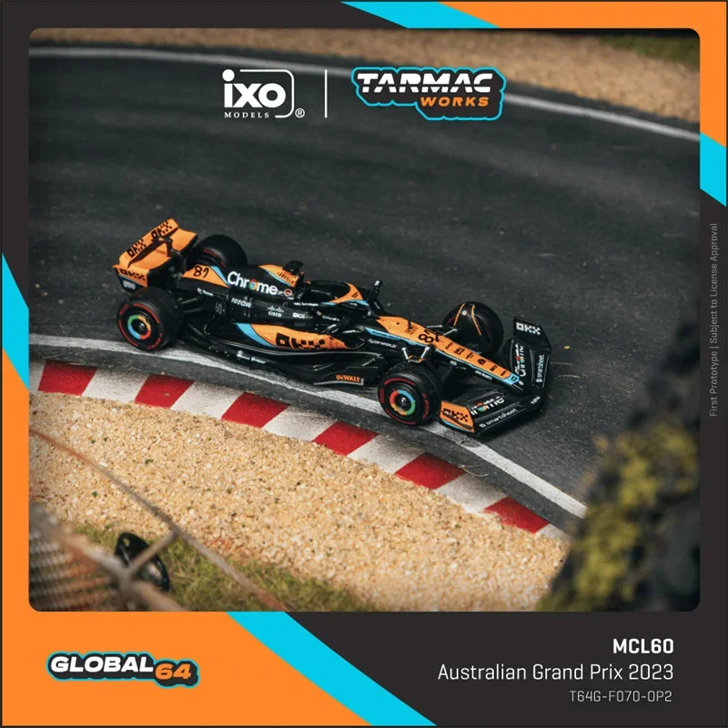 

PreSale Tarmac Works 1:64 MCL60 Oscar Piastri Australian Grand Prix 2023 Die-Cast Car Model Collection Miniature