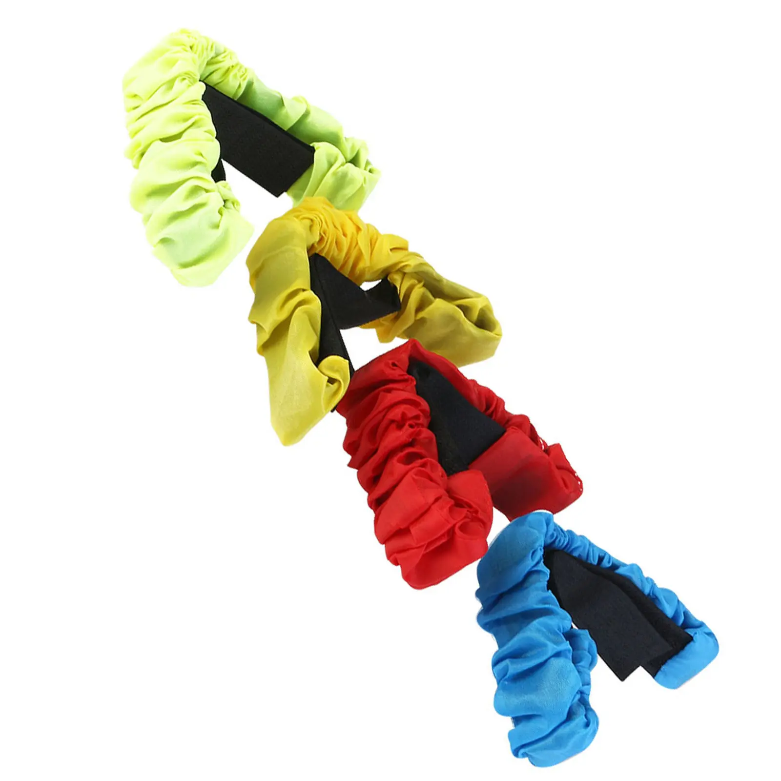 4Pcs Soft Elastic Binders for Traditional Three-Legged Races High-Density Sewn Cloth Tie Ropes Portable Easy-Clean Race Bands