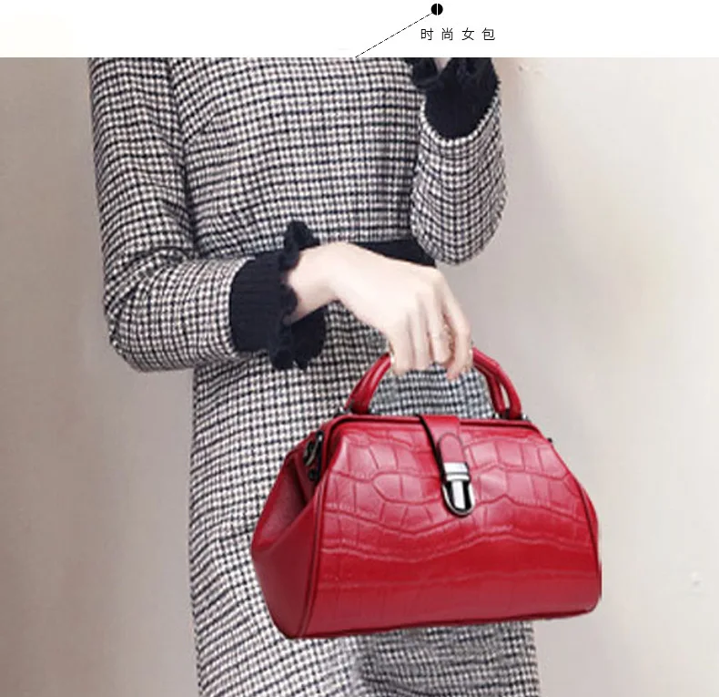 2024 New Fashion Alligator Women Handbags European Designer Genuine Leather Shoulder Bags Female Girl Brand Luxury Crossbody Bag