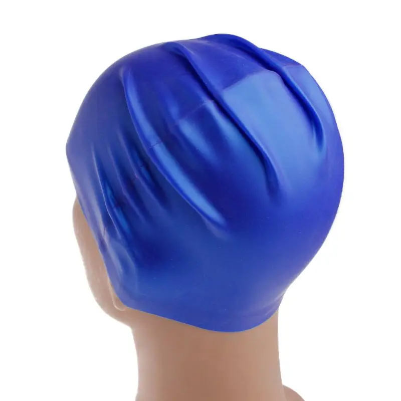 Bonnet bain en Silicone, imperméable, élastique, léger, confortable, pour cheveux longs courts