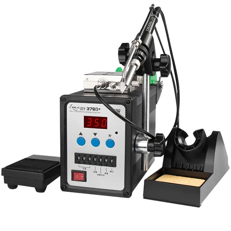 

High Quality CSD-376D+ Foot pedal Type Automatic Feeding Tin Digital Display Welding Station Adjustable BGA soldering station